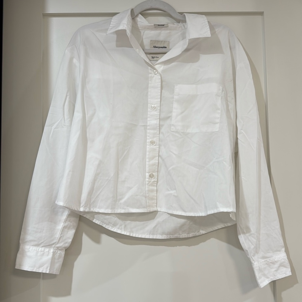 Abercrombie & Fitch Oversized Long Sleeve Button Down